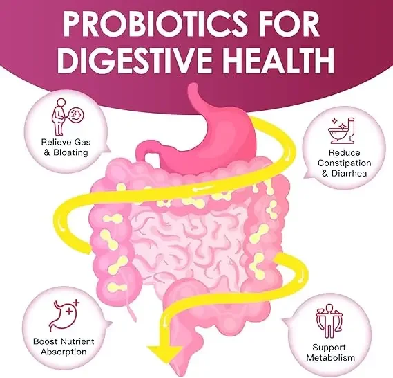 Female Digestive Probiotics,120 Billion Colony Units,31strains,containing Digestive Enzymes,prebiotics,D-mannose,and Cranberries