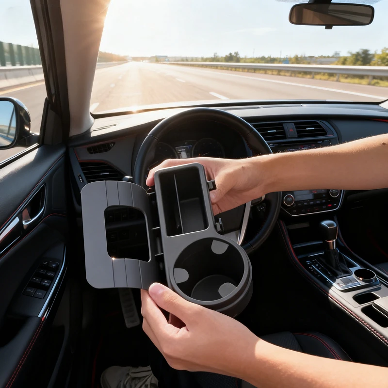 1 Stück multifunktionale Handy-Aufbewahrungsbox fürs Auto, für verschiedene Gegenstände, Getränkehalter, Fenster-Aufbewahrungsregal