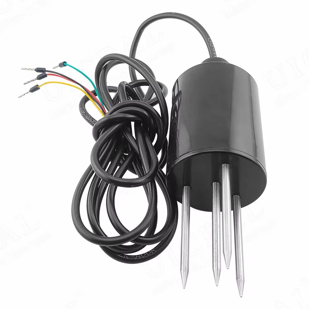 Soil Temperature and Humidity SensorRS485 Soil Nitrogen Phosphorus and Potassium Detector Agricultural Water Conductivity EC