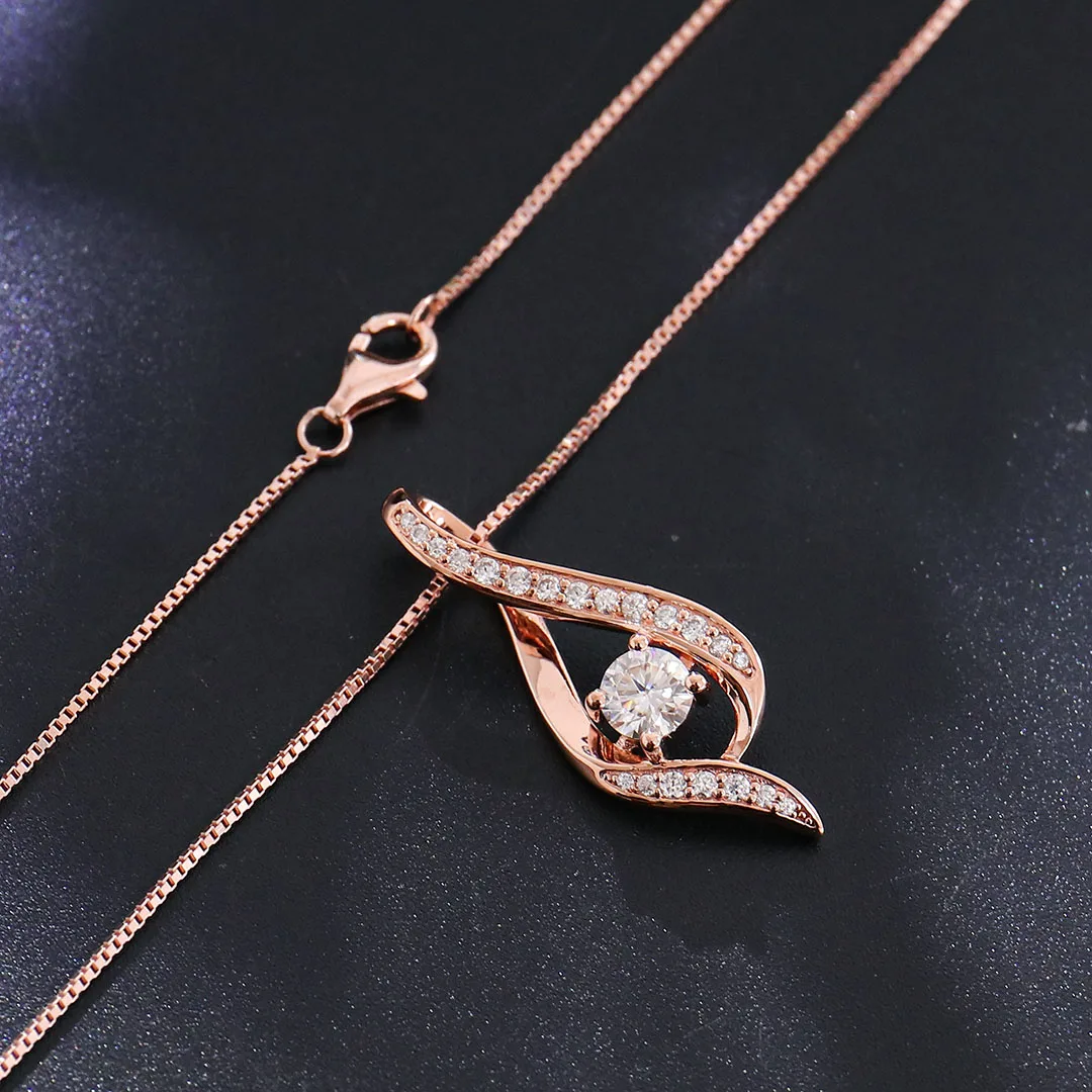 Provence Luxury Pendant Necklace 14KGold D/VS1Lab Diamonds  Evening dress Instrument Necklace for women Personalized Custom