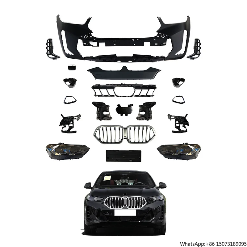 Bodykit for  X6 G06 LCI 2019 2020 2021 2022 to X6 2023 M-TechModified Parts Front Bumper Headlight Body Kit