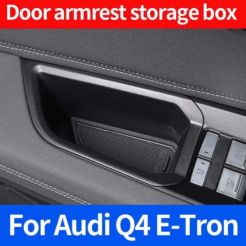 

For Audi Q4 E-Tron 2019-2024 Car central console armrest box door storage box internal manager Car accessories