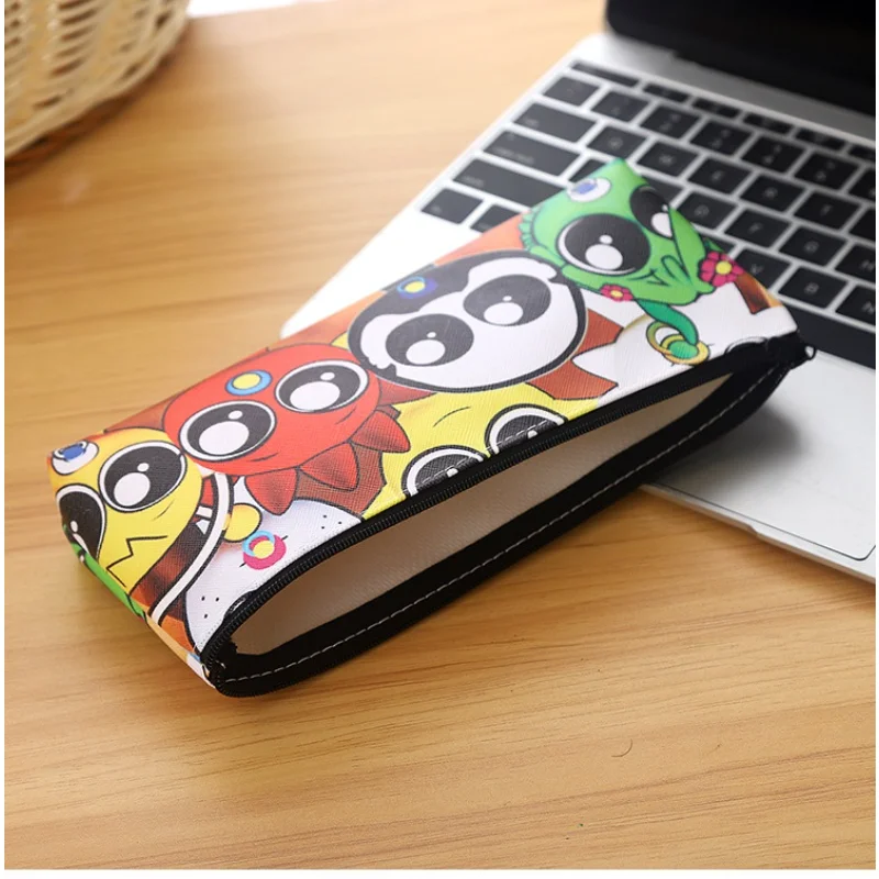 Game Pencil Case Simple Candy Color Large-capacity Pencil Cases Stationery Cosmetic Bag kids Birthday gift