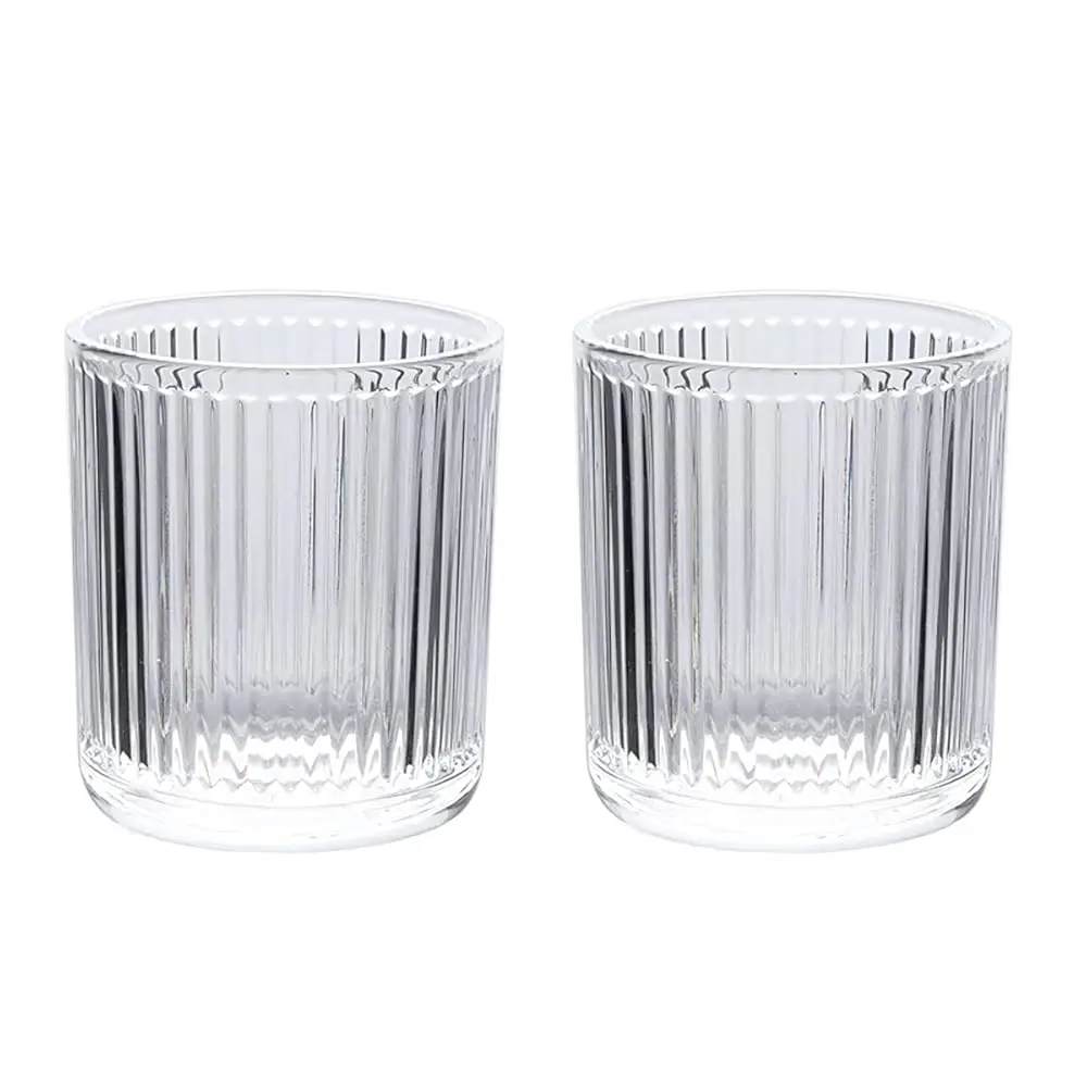 

2 Pcs Glass Tumbler Cup,Toothbrush Holder, Bathroom Cups, 10 oz