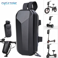 Bicycle Handlebar Bag Portable Hard Shell Bike Front Bag Large Capacity Hanging Storage Box for Electric Scooter Easy to Install