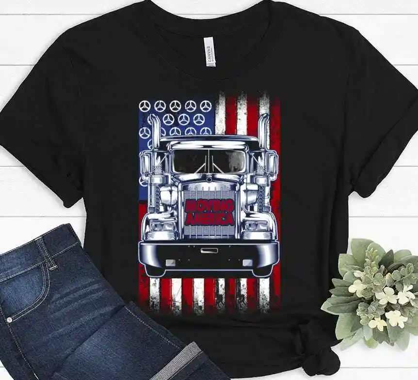 

Trucking Gift Trucker Dad Present Funny Christmas T-shirt
