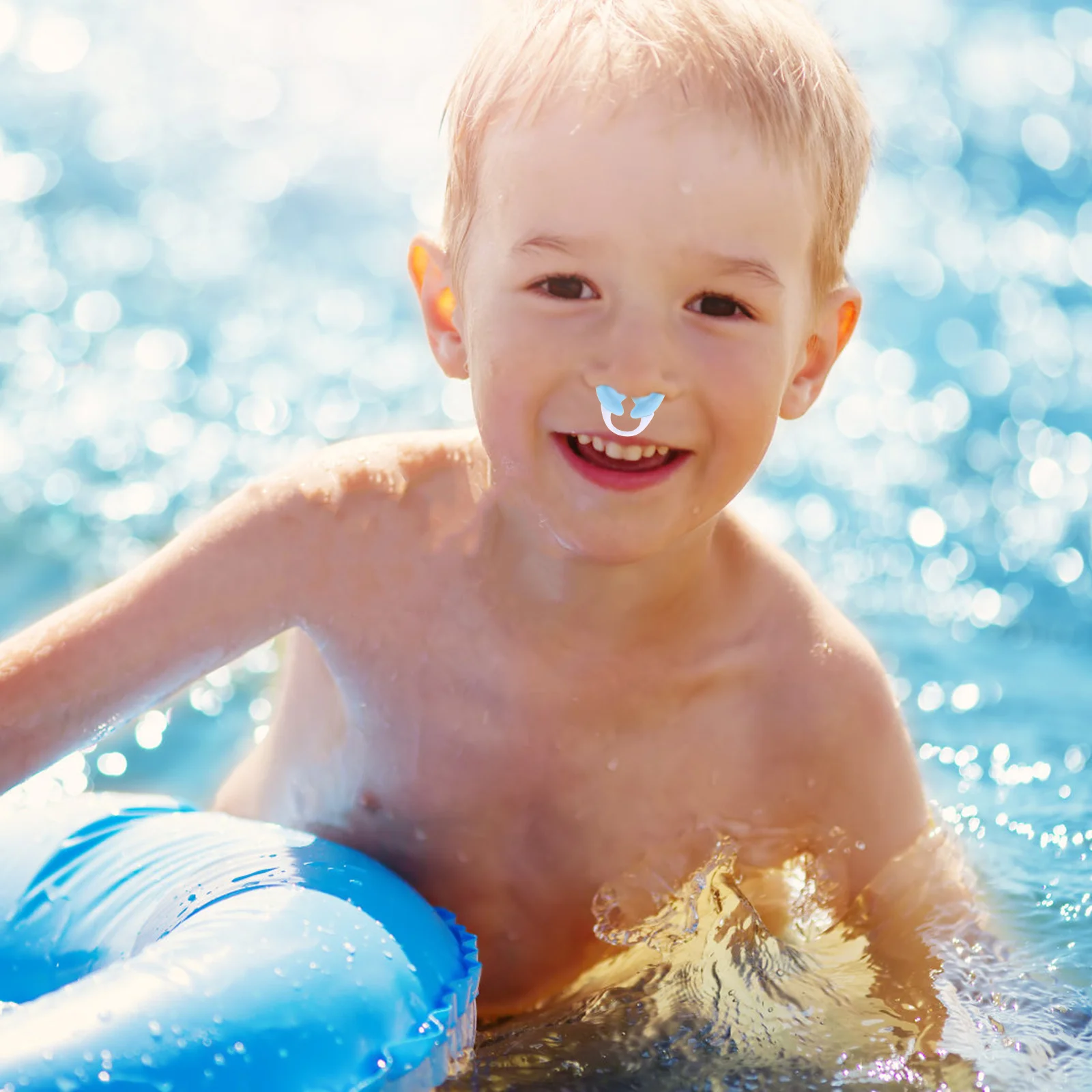 

1Set Kids Swimming Nose Clips Earplugs Waterproof Silicone Nose Plugs Protector for Swimming Diving Surfing Blue M