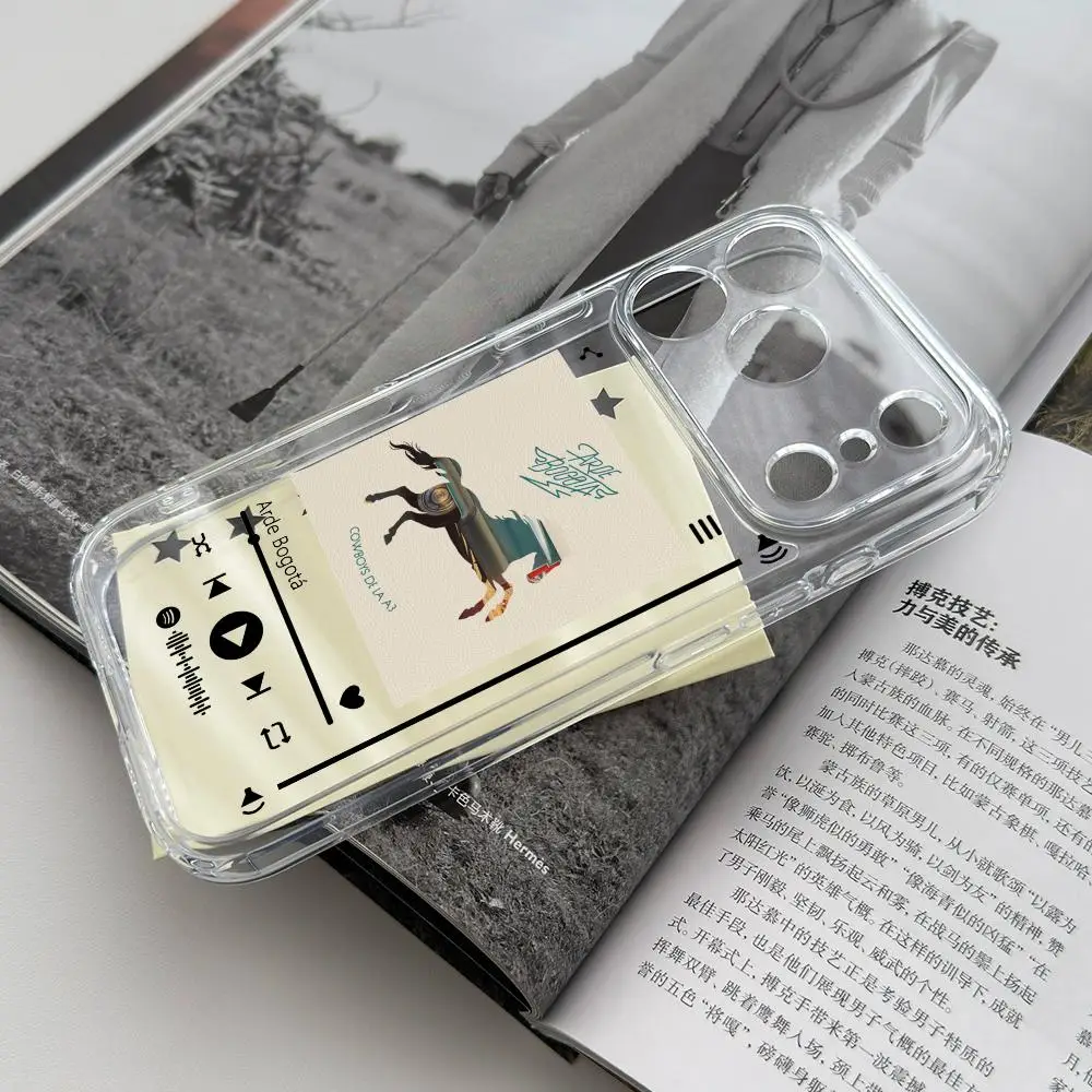 

Чехол для телефона Arde Bogota для iPhone 17, 16, 15, 14, 13, 12, Pro Max Plus, глянцевый HD, прозрачный чехол с тонкими отверстиями