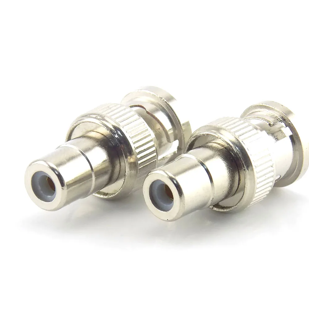 10pcs BNC Male Jack to RCA Female Plug Straight Convert Connector Adapter for CCTV Camera Surveillance Video Security System 10%
