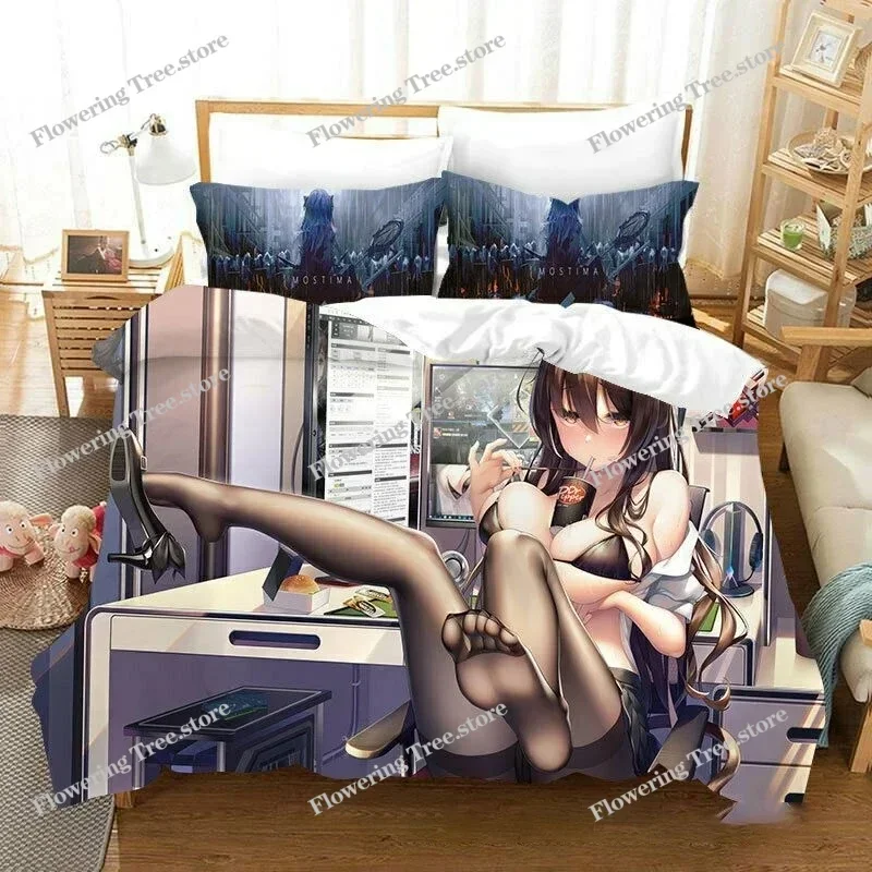 

Anime Game Arknights Bedding Set Boys Girls Twin Queen Size Duvet Cover Pillowcase Bed Kids Adult Fashion Home Textileextile029