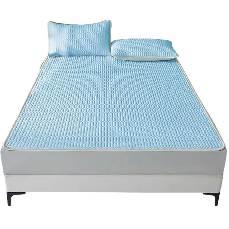 Summer Ice Silk Latex Mat Maternal and Infant Grade Three-piece Sheet Soft Mat Air Conditioning Ice Silk Mat