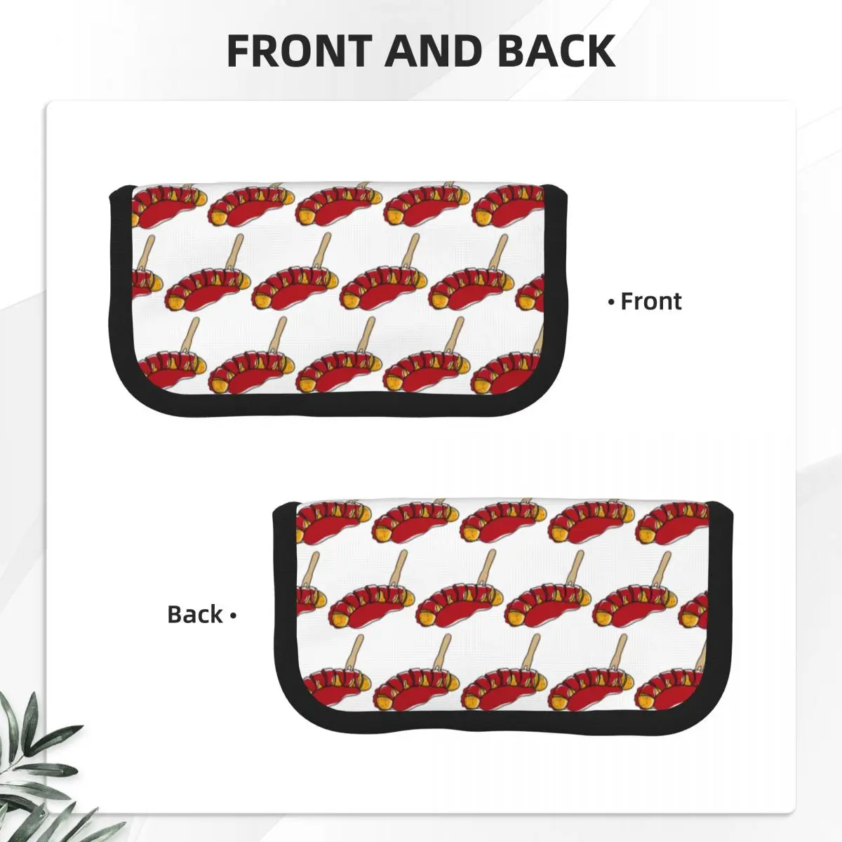 

Currywurst Pure Pencil Case for Boys Girls School Pen Box Pencil Bag Stationery Supplies Pen Holder Bag