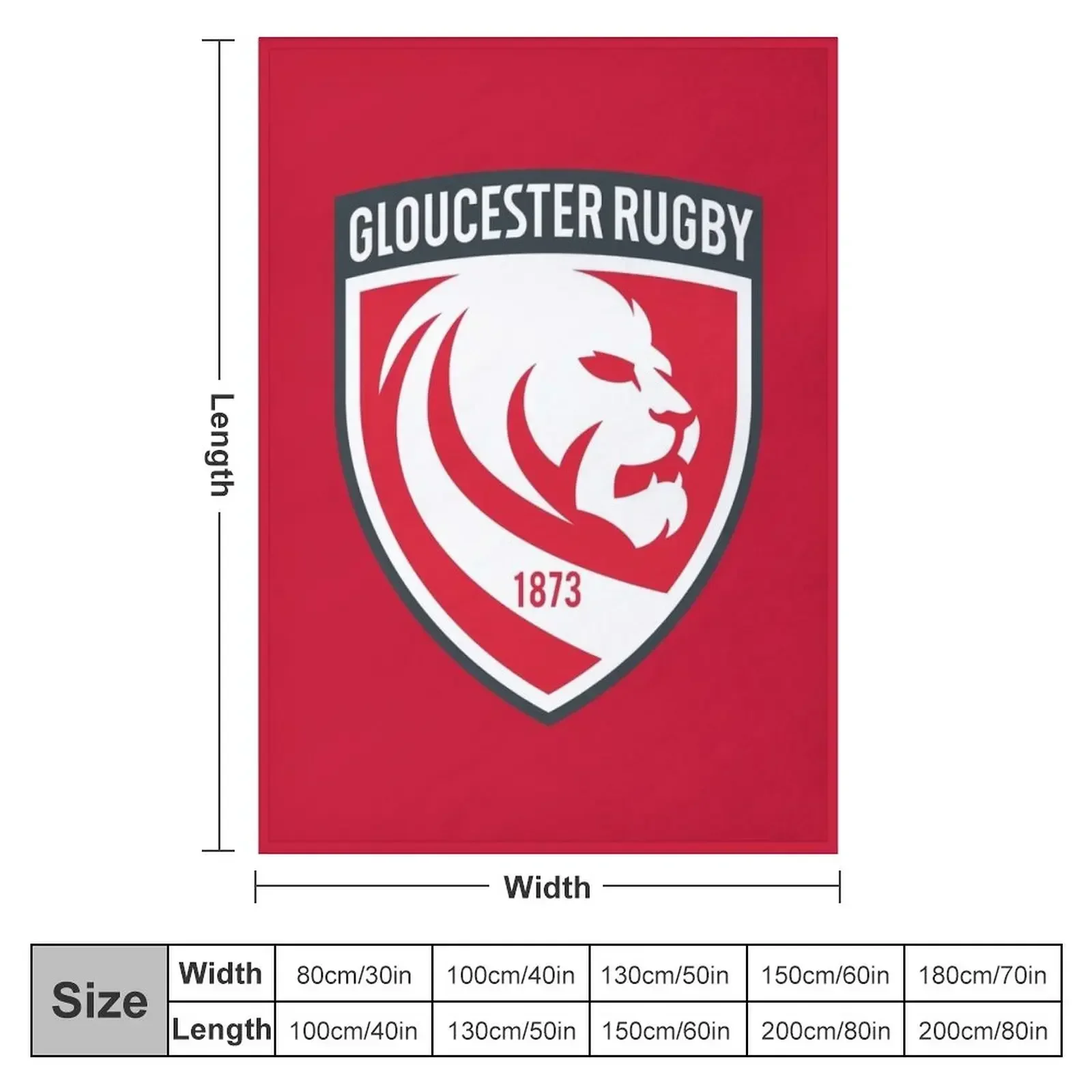 Gloucester Rugby Throw Blanket Bed Fashionable Blankets For Baby Blankets