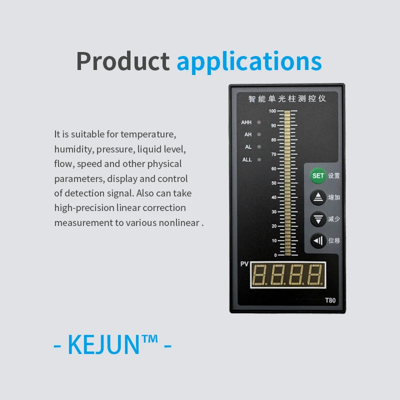 4 relay 4-20mA Output AC220V Power Automatic Digital Display Liquid Level Indicator Tank Water Level Controller