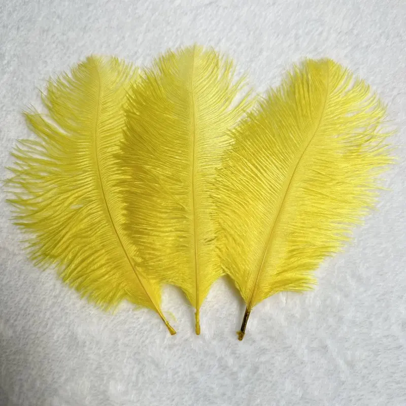 100pcs/lot 6-14inch 15-40cm Gold  Mutil Color Ostrich Feathers For Headwear Wedding Party Dancing Carnival Decoration