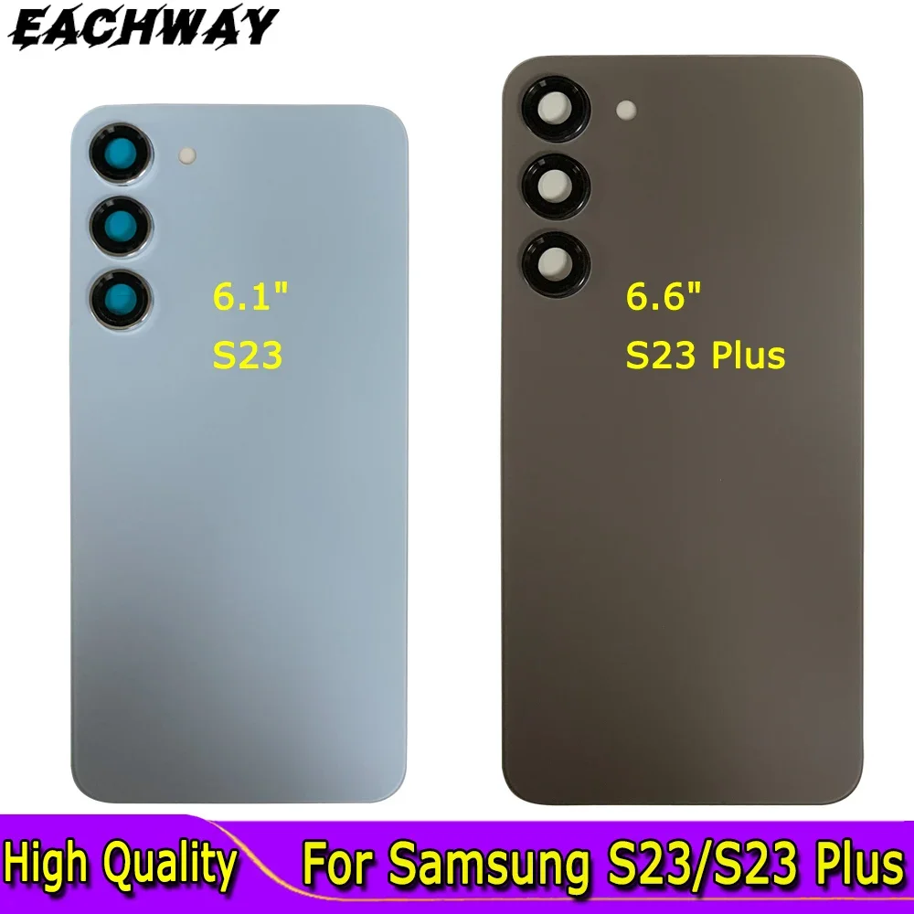 For Samsung S23 Back Glass Cover For Samsung Galaxy S23 S23+ S916 S916B S23 Plus Battery Cover Rear Door Housing Case