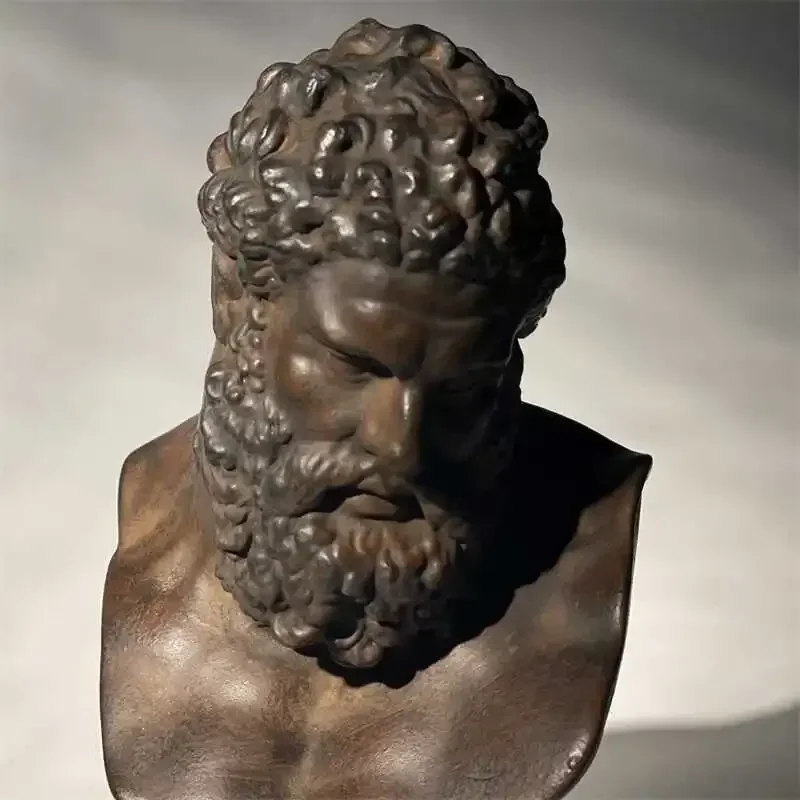 2026 Unique Roman Art Sculpture Hercules Half-length Portrait Abstract Character Decorative Figurines Home Decoration Accessorie