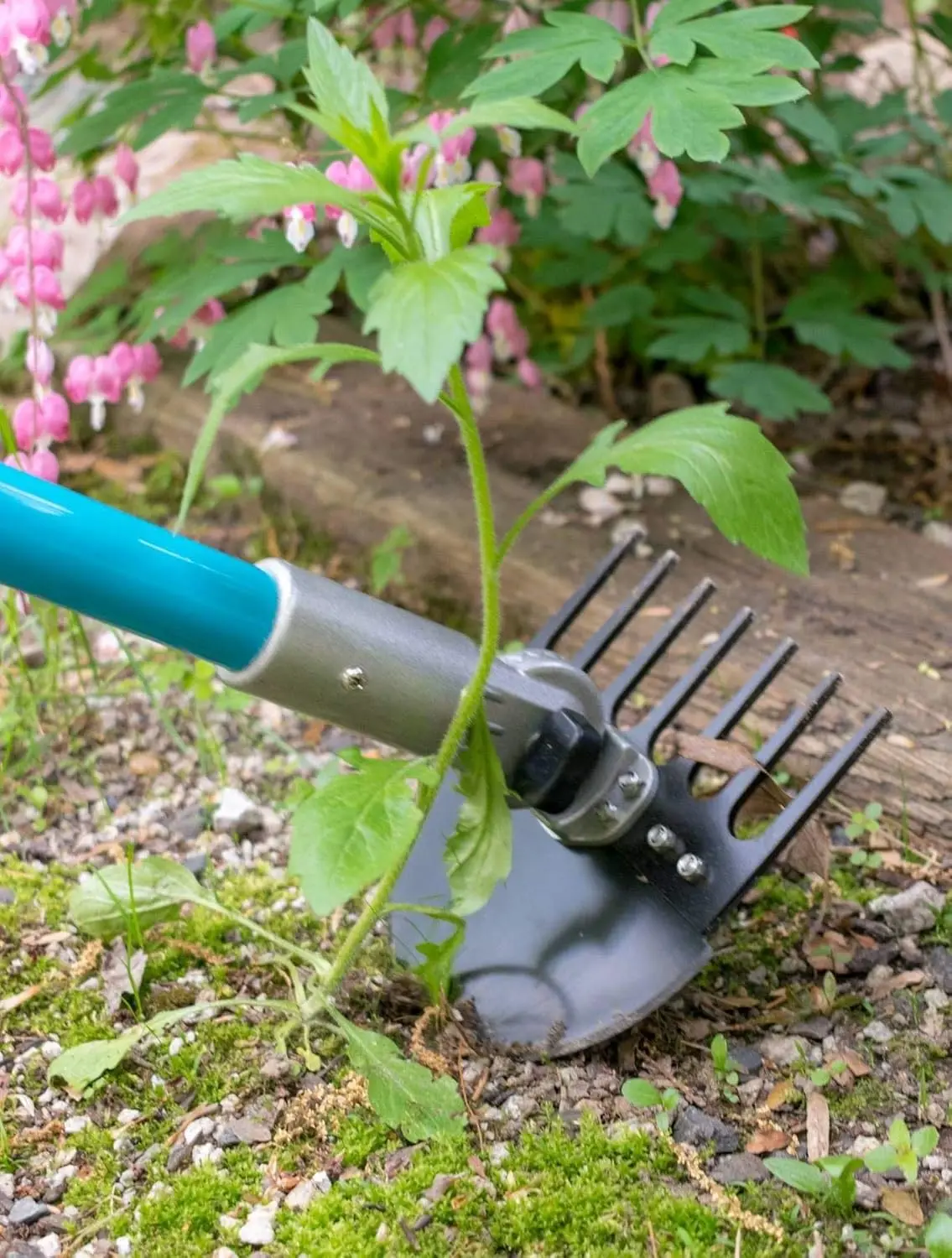 

Multi-Use Garden Tool 5 Tools in One Clean Gravel Areas Smooth Stones and Disperse Mulch Rake & Smooth