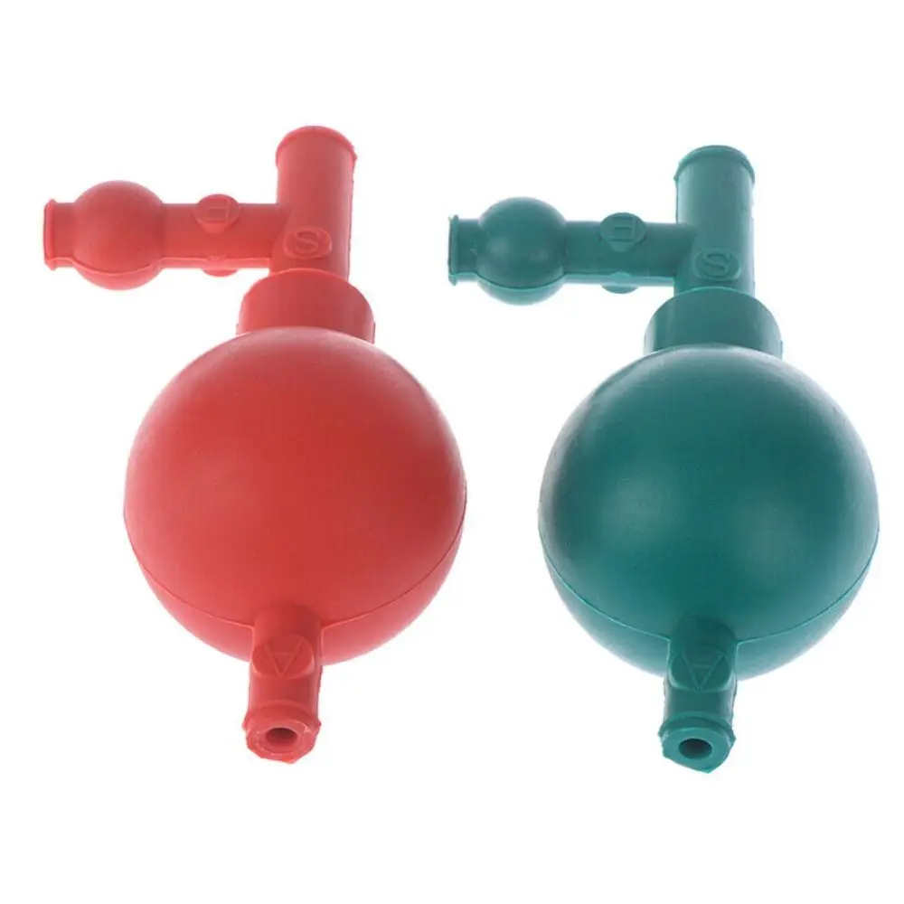Rubber Three-way Quantitative Suction Ball with 3 Val Corrosion Resistant Lab Rubber Suction Bulb Large Suction Force