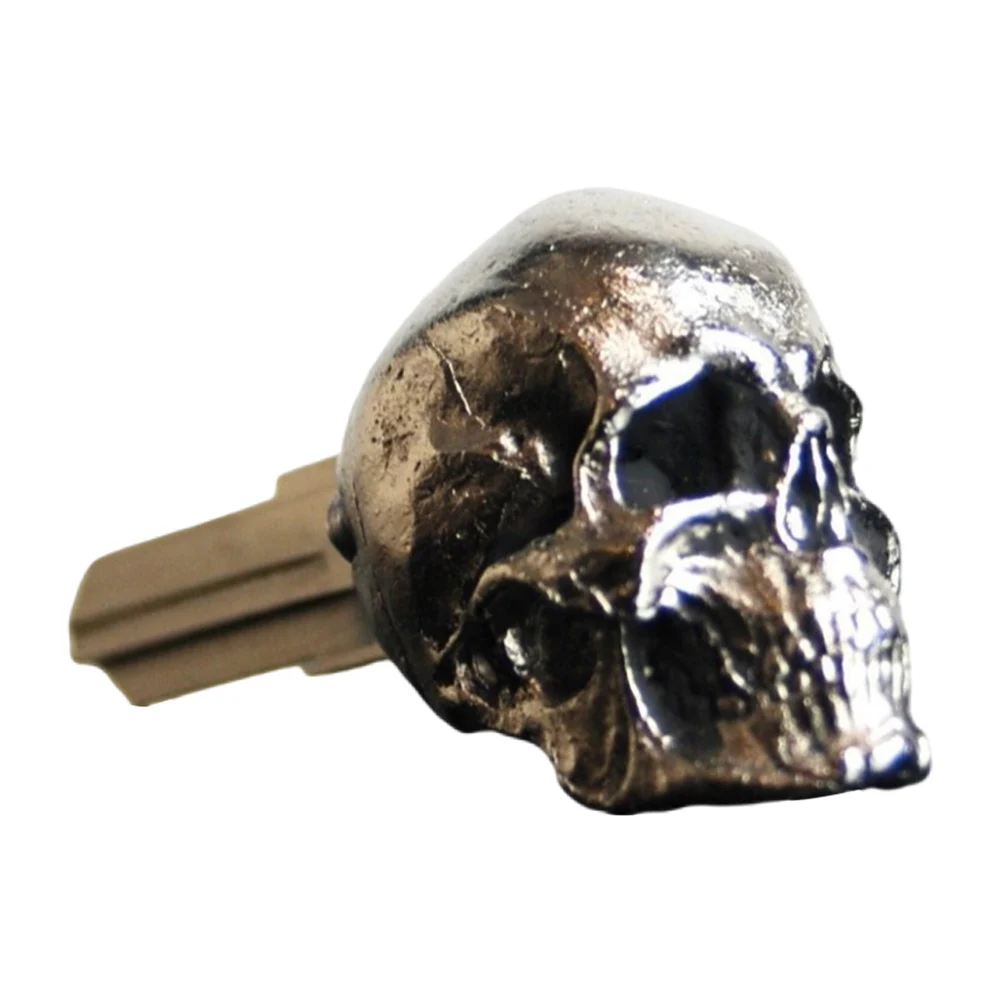 Metal Demon Skull Key Cover Decorative Key Accessory Universal Modified Key Cover Metal Demon Skull Key Cap for Motorcycle
