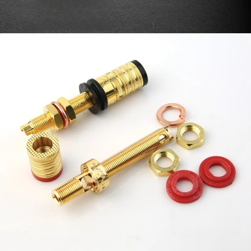 838-L-G gold-plated loudspeaker base audio wiring column/speaker base
