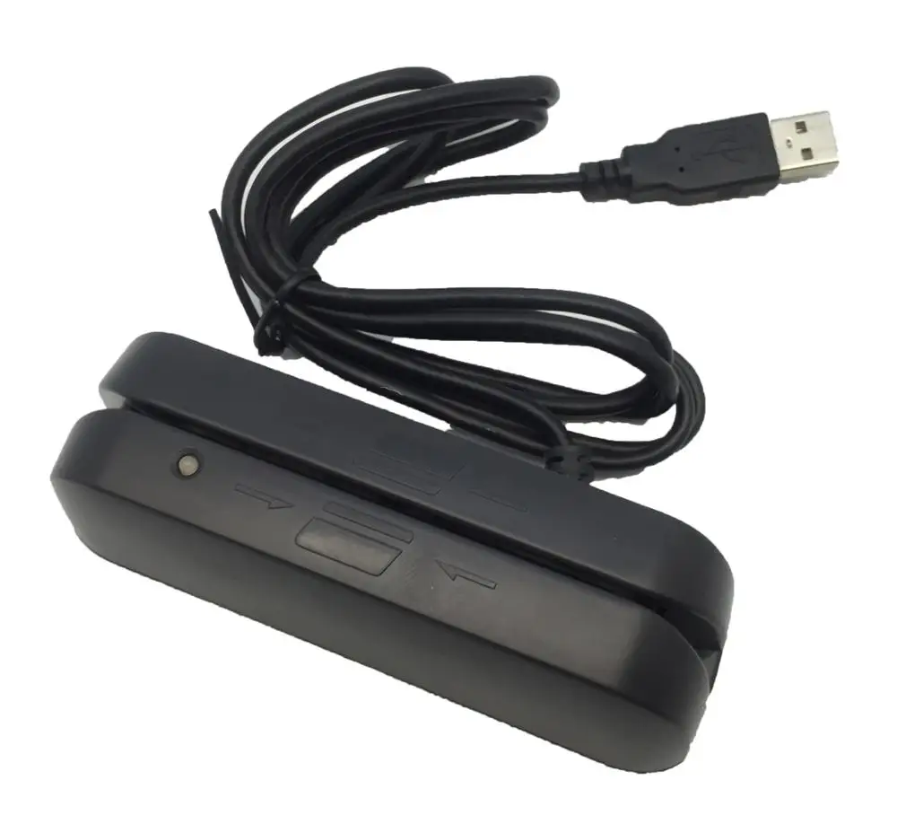 ISO7811 RS232 USB مزدوج الجانب برأسين مزدوج الوجه Swipe MSR 3 مسارات مغناطيسية Magstripe Mag Stripe CC #2