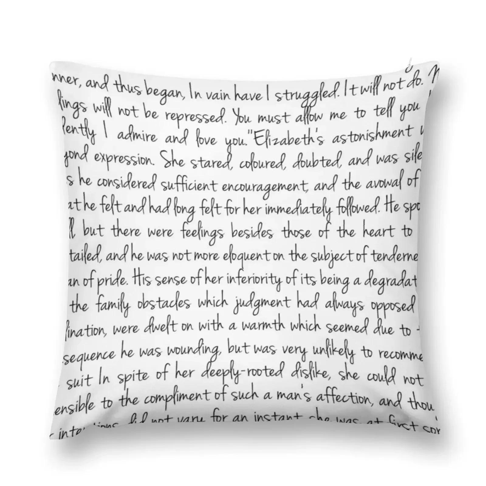 Pride and Prejudice text Throw Pillow Decorative Cushions For Luxury Sofa Pillowcases Bed Cushions pillow cover christmas pillow