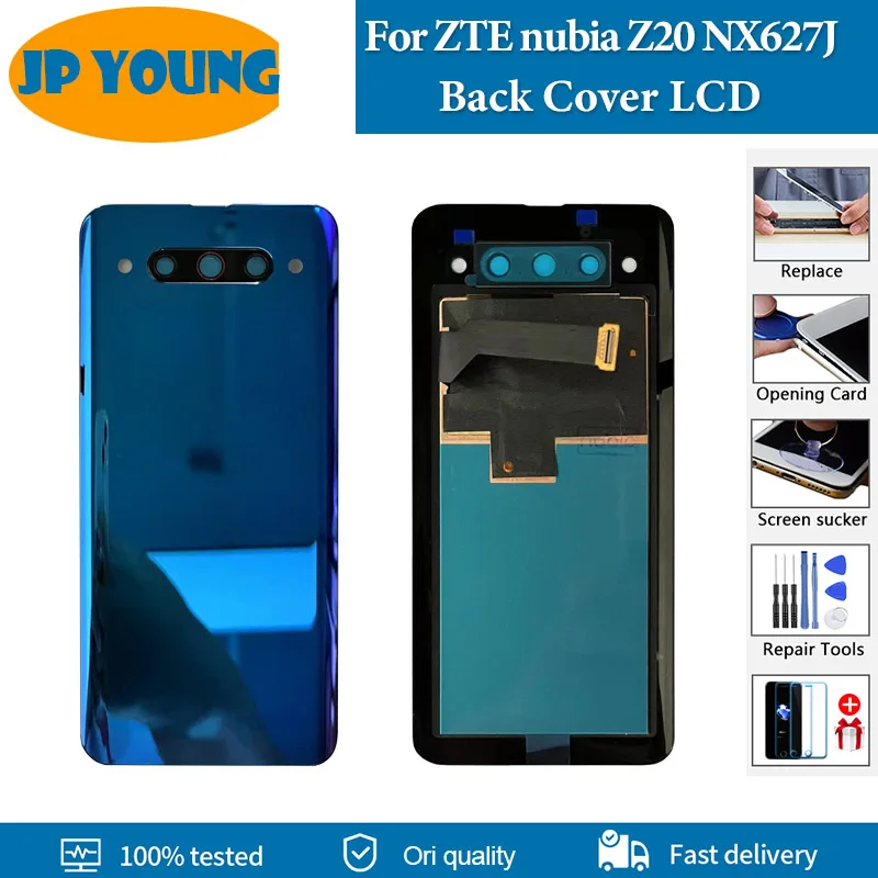 5.1 '' original For ZTE nubia Z20 nx627j Rear LCD Display Touch Panel Digitizer Assembly Back Cover Battery Door Housing Screen