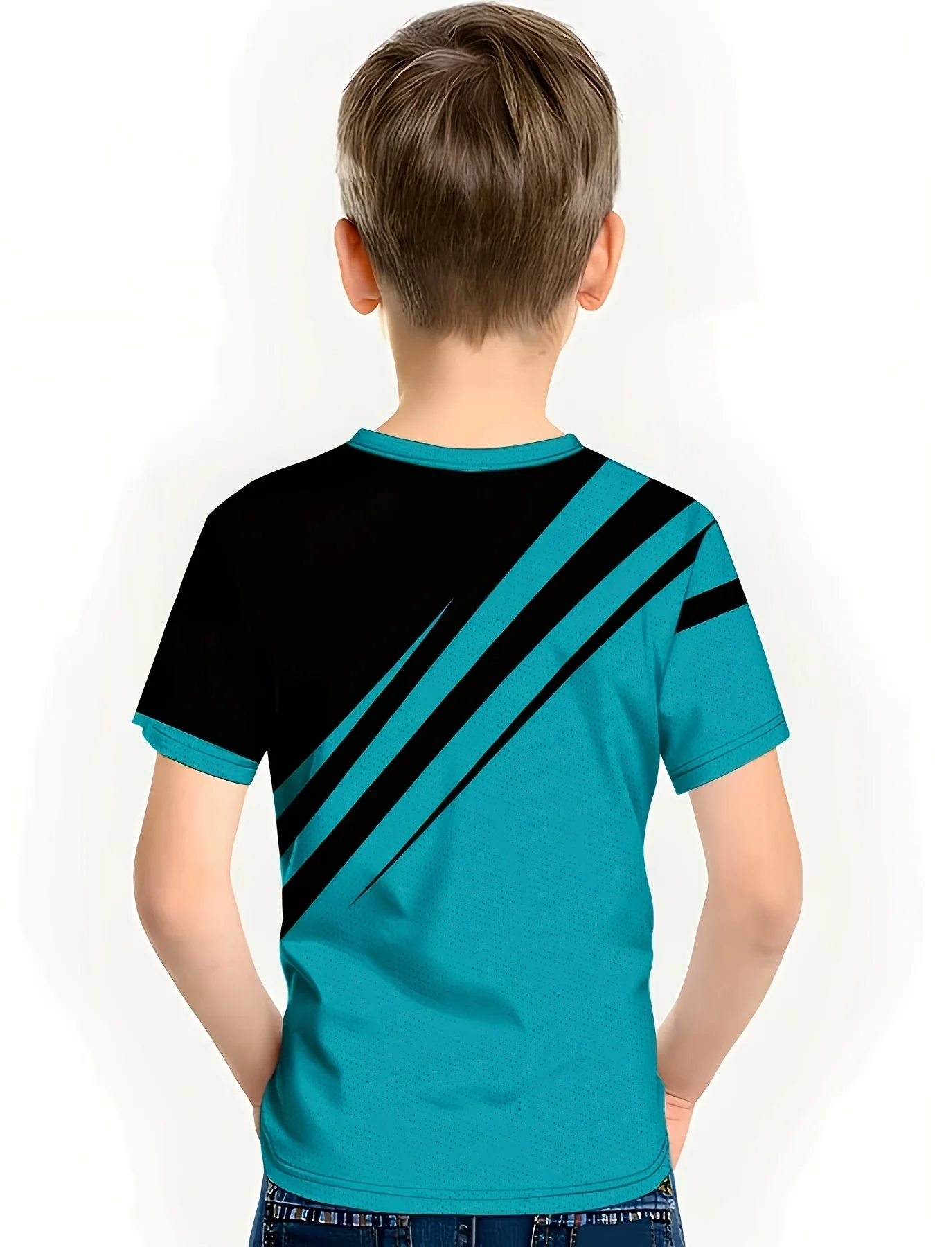New 3D Printed Pattern T-Shirt for, Unique Street Style Summer Short Sleeve Unisex Tee,boys and gilrs clothes