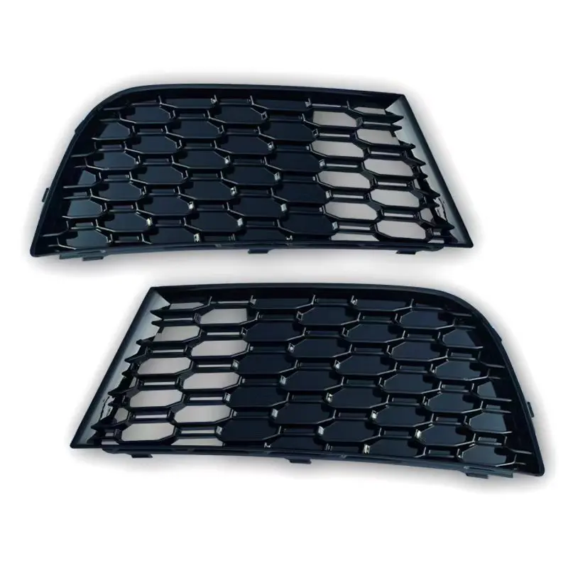 For Audi A3 8V Sline S-line S3 2017 2018 2019 2020 Front Bumper Honeycomb Mesh Fog Light Grille 2pcs Grill Cover Replacement