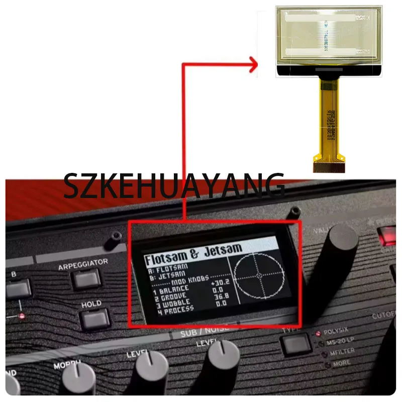New Display Screen For KORG Modwave OPSIX WaveState OLED Screen Repair Parts Replacement
