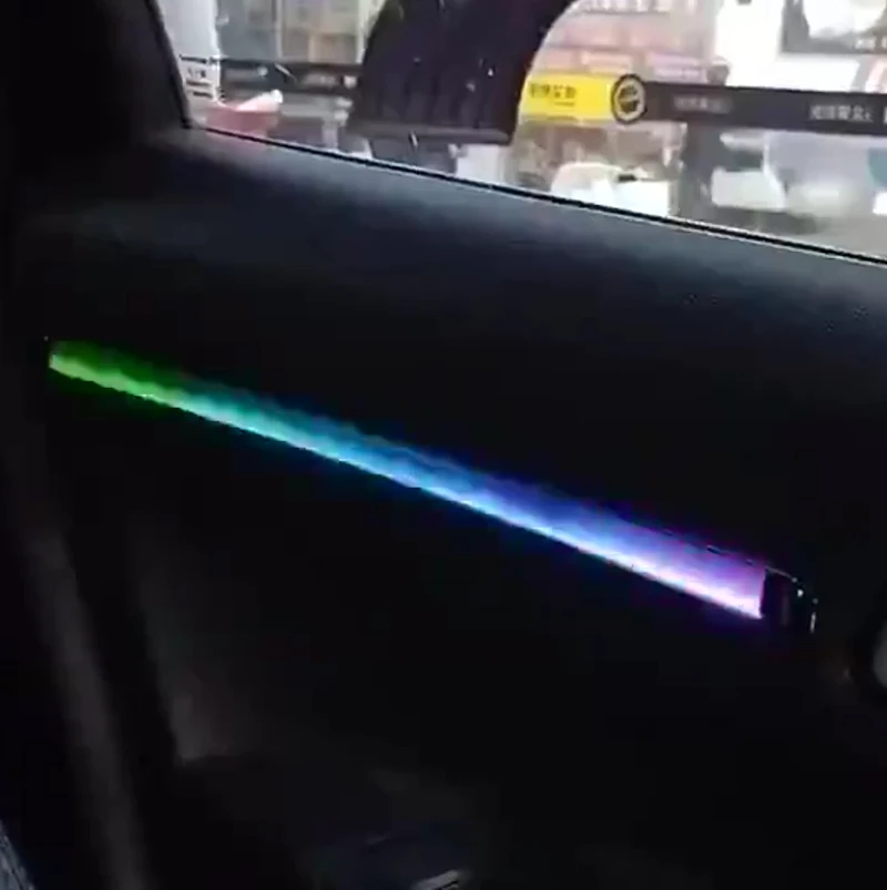 17 in 1 64 Color Dynamic Ambient Lighting Car Kit For Honda Fit 2021-2022 Dashboard Door Decoration Atmosphere Lamp APP Control