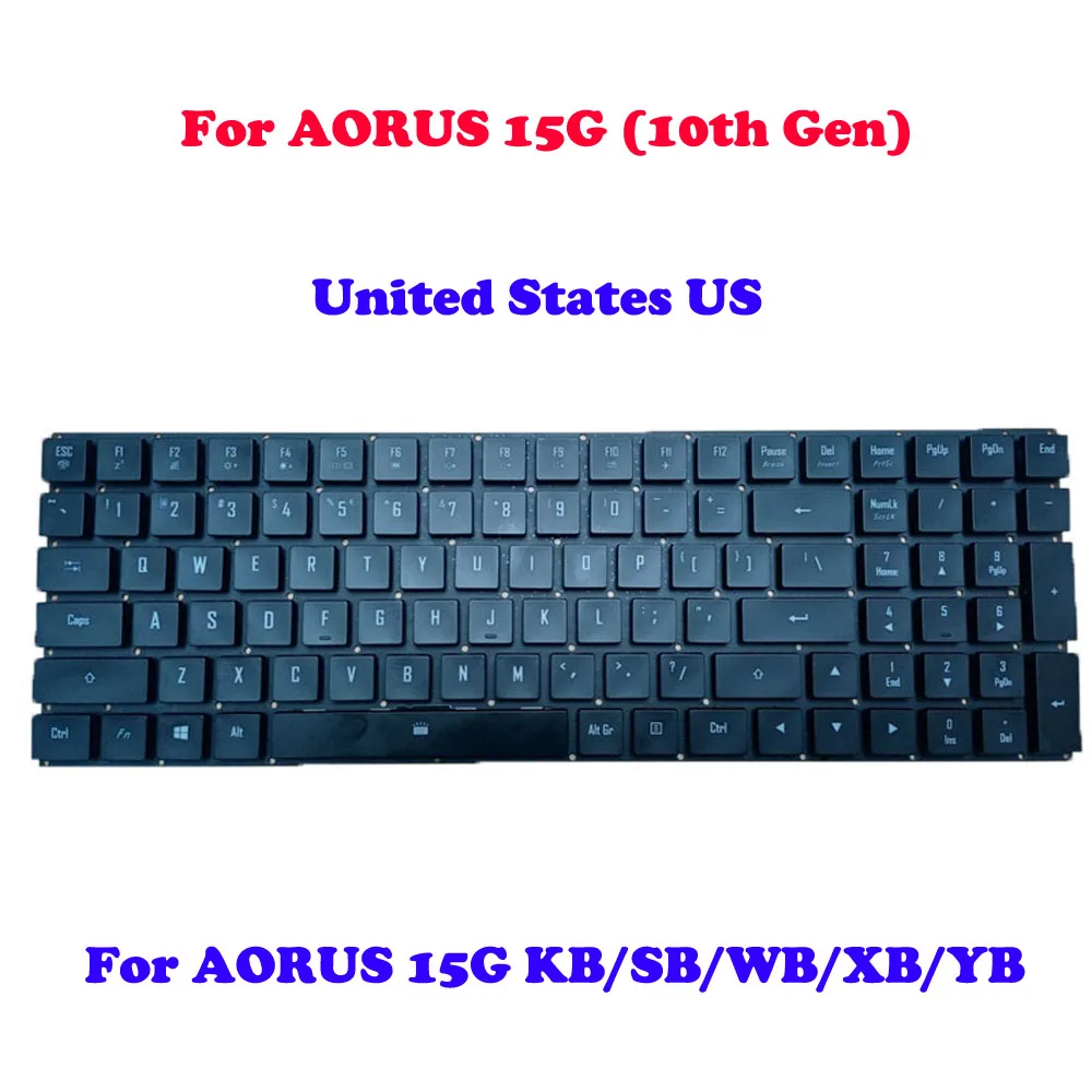 Mechanical Keyboard Backlit For Gigabyte For AORUS 17X XB XC For AORUS 17G YD KD XD 17G XB 17 XA English US For AORUS 15G XB