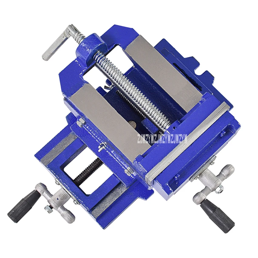 

Cast Iron Bench Drill Operating Platform Flat Tongs Precision Heavy Duty Bench Vise Clamp Tool Two-Way Movement Plain Vice