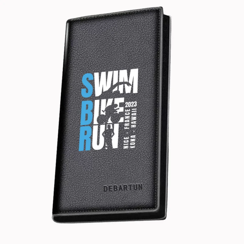 Swim Bike Run 2023 France Hawaii Kona Nice Men's Long Wallets Business Stylish Printing Design Casual Use Christmas Valentine's