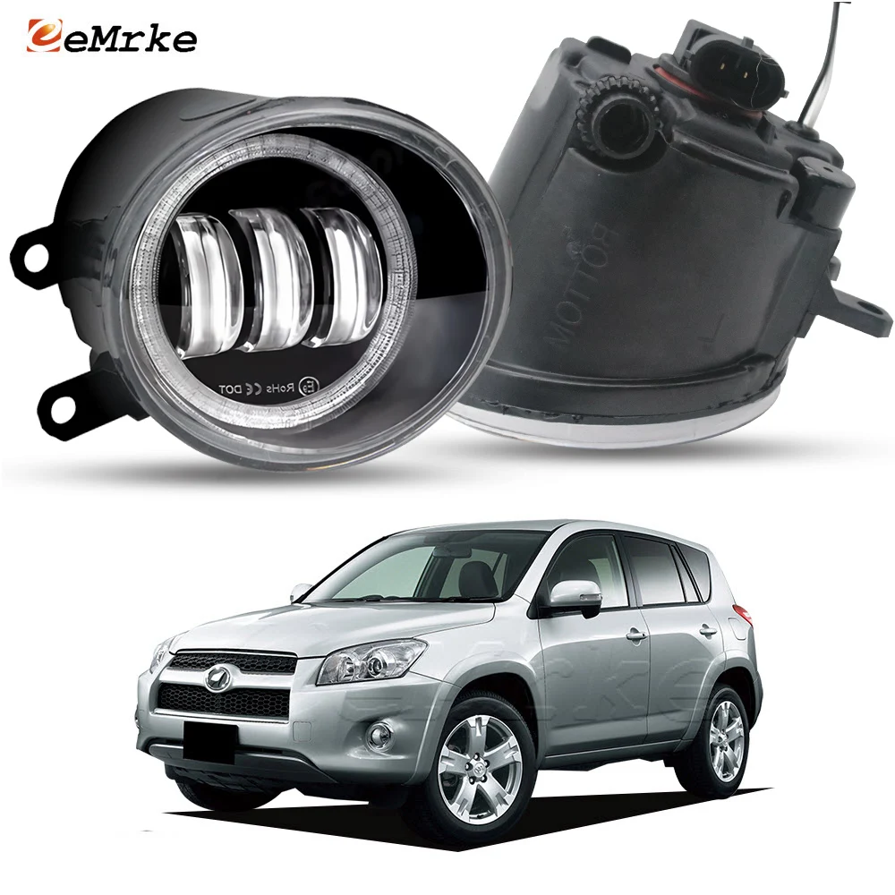 Противотуманные фары OEM Style Angel Eye DRL LED или галогенные для Toyota RAV4 Limited N.A. Северная Америка / RAV 4 LWB 2009 2010 2011 2012