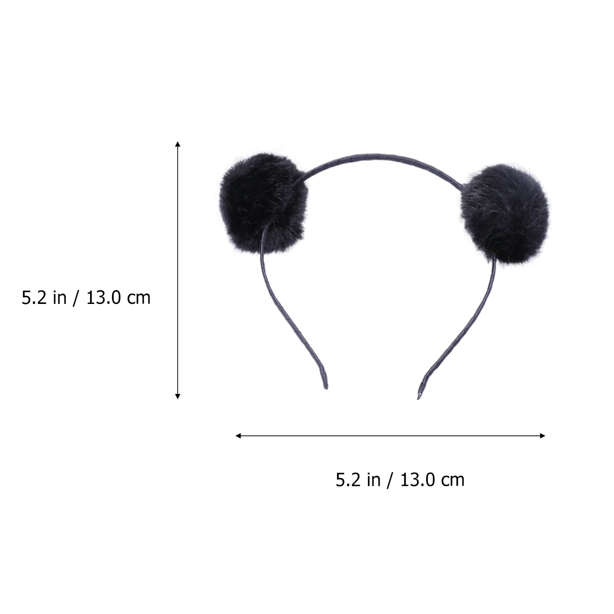 

Furry Pom Headband Women Girl Hair Pompon Headwear Kids Girls Hair Clasp Trendy Birthday Christmas Party Masquerade