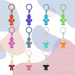 New Fashion 100% 925 Sterling Silver Spanish Bear Boutique Colorful Laser Senior Designer Keychain Holiday Gifts and Souvenirs