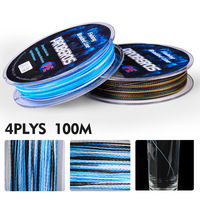 100M 4-Carrier PE Fishing Line 0.6-10# - Moss Green High Strength Braid (Ultra-Thin & Durable) Polyethylene Line