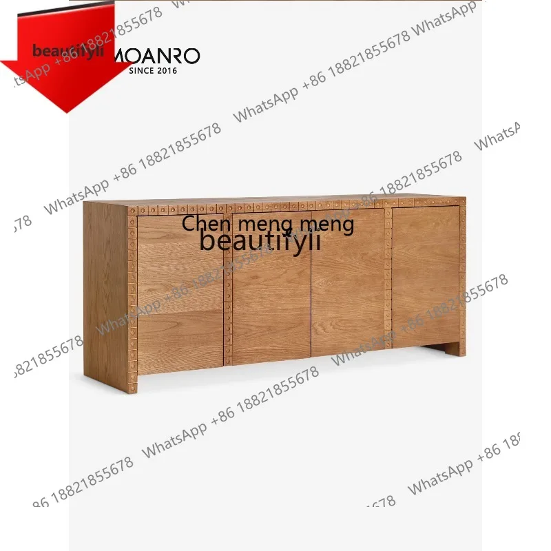 

2003 French solid wood dining side cabinet antique living room locker bedroom storage drawer chest cabinet