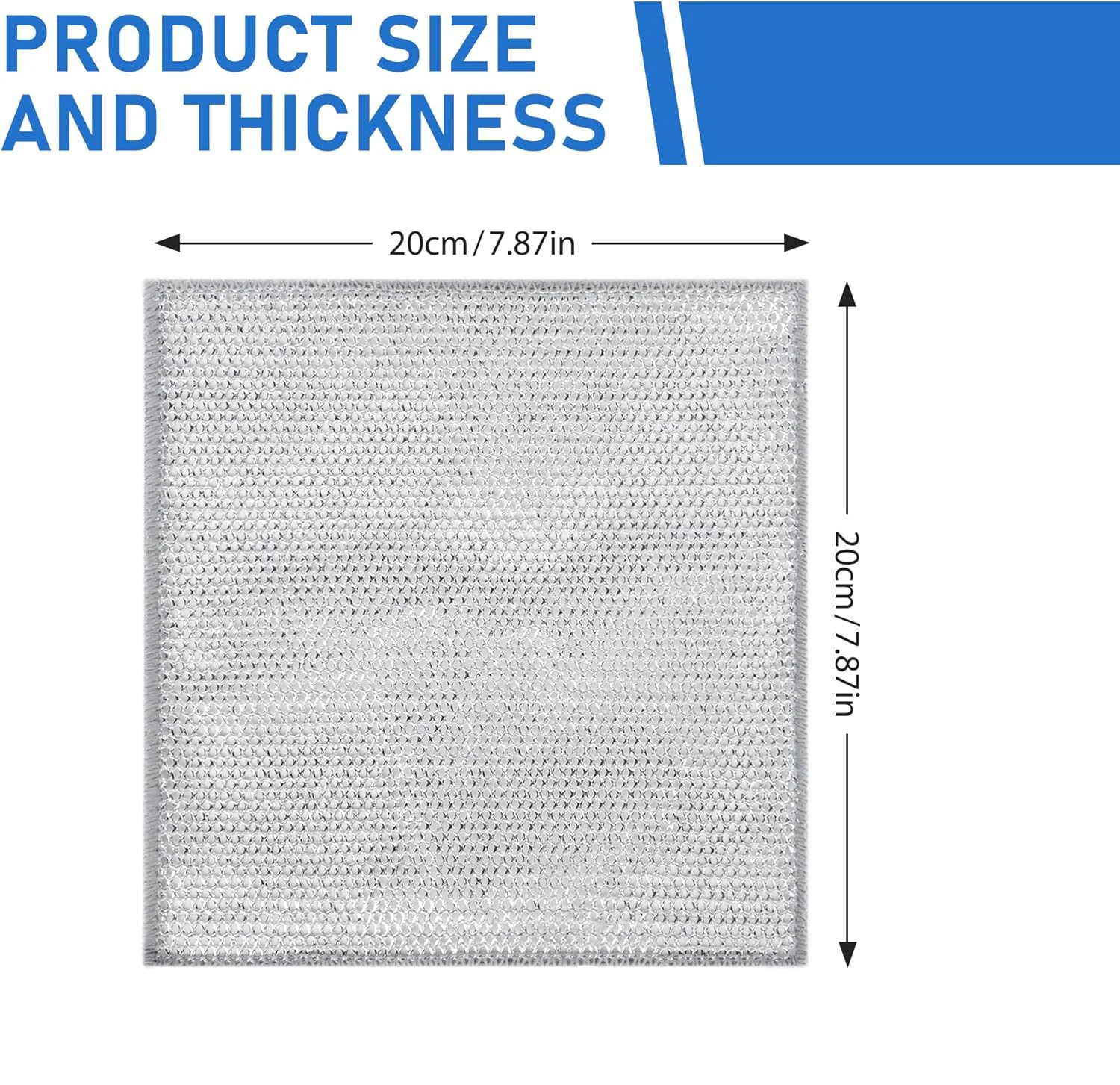 30/60 PCS Non-Scratch Stainless Steel Scrubbers – Heavy-Duty Dish Cleaning Pads for Pots, Pans & Bathroom Surfaces