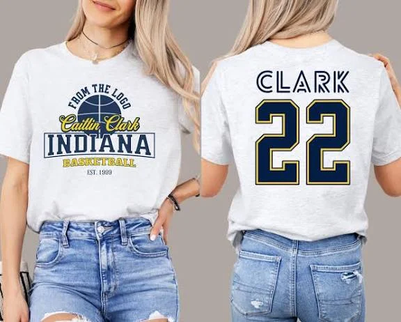Comfort Colors Vintage Caitlin Clark 22 Collage Shirt Indiana Women's Basketball Team Unisex Dyed T-shirt