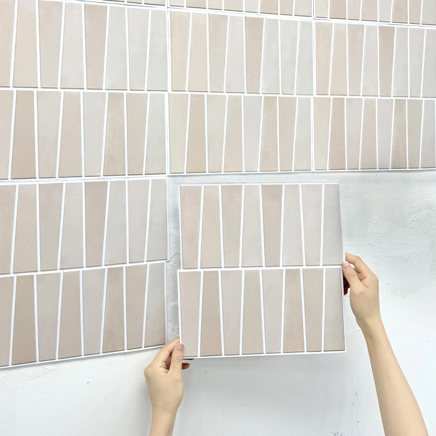 

10 шт. наклейки на стену — наклейки на стену из ПВХ-плитки, самоклеящиеся, простые в установке, для автофургона, гостиной, кухни и т. д.