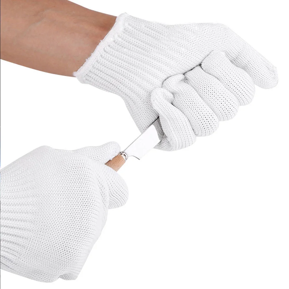 

2pcs Anti Cut Gloves Premium Material Elastic Kitchen Safety Protective for Cutting Resistant Food Prep Slicing Level 5 Labor