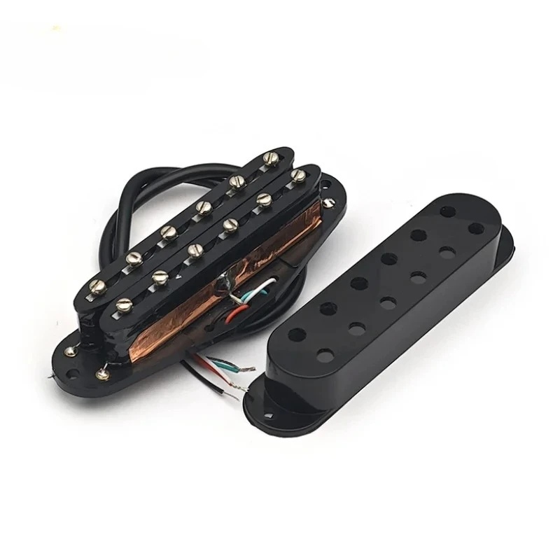 12 Adjustable Pole Piece Mini Humbucker ST Single Coil Pickup Size 9K 4 Conducts Output Coil Splitting Pickup