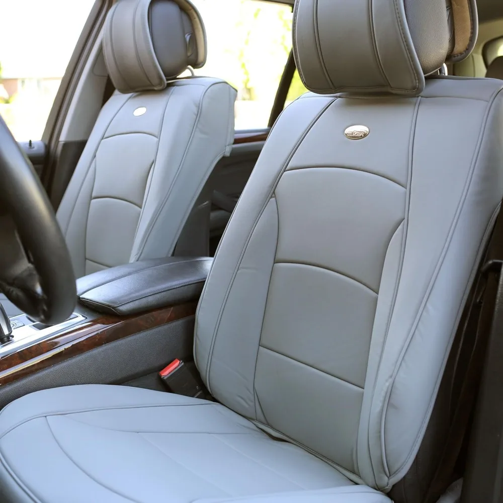 Universal Faux Leather Seat Cushions for Low Back Seats, Airbag Compatible, Suitable for SUV and Sedan Vehicles