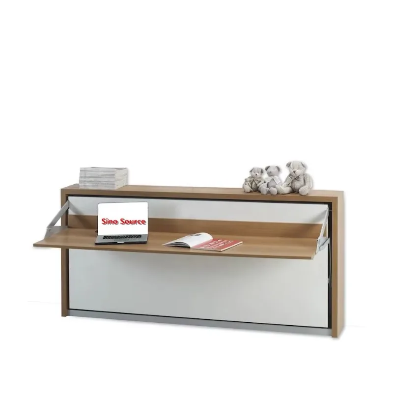 

Modern hidden wall-mounted folding bed Murphy bed with computer desk