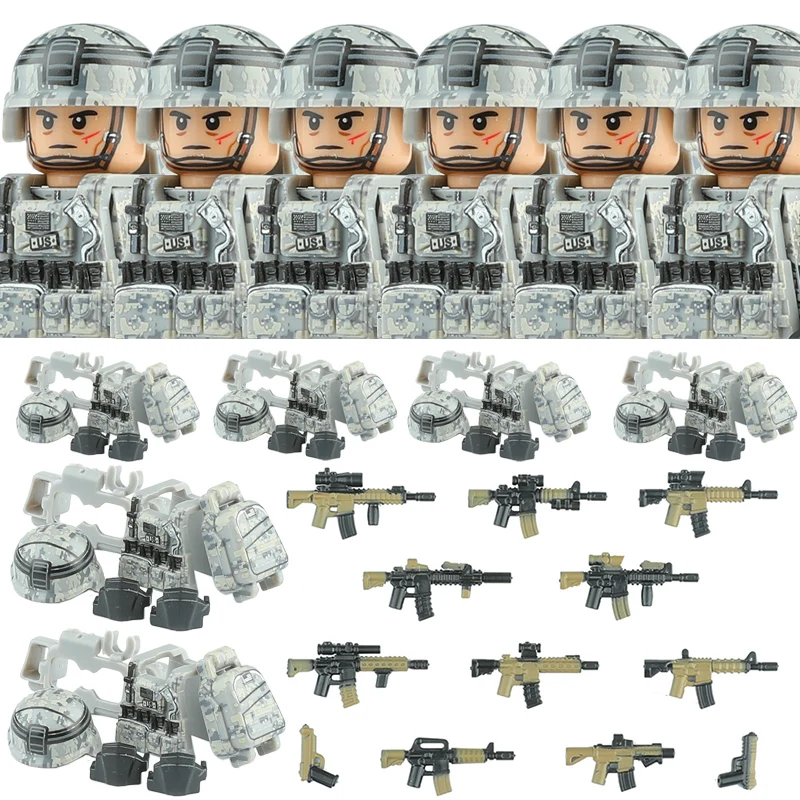 زي قتالي للجيش الأمريكي، قطع ب - مراجعة Lego Minifigure Holder وسعره