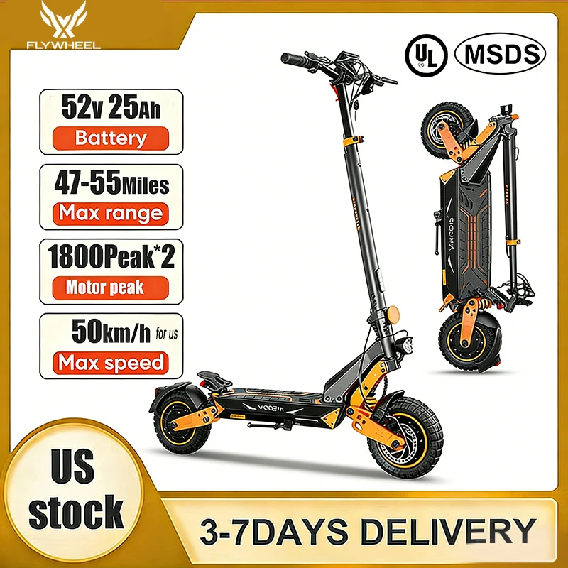 2026 Dualtron New Storm Limited 52V 25AH LCD Display Dual Motor Top Speed 50km/h Electric Scooter