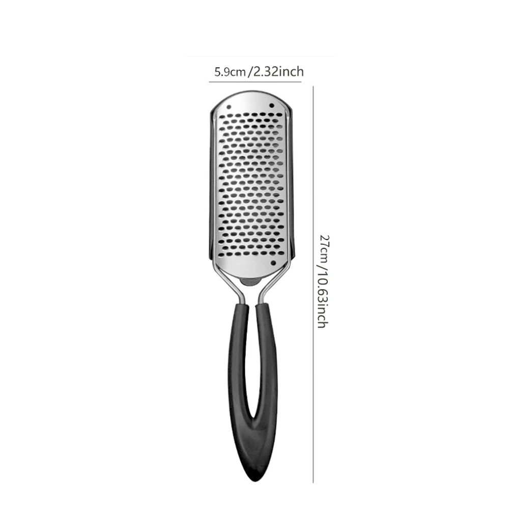 1 قطعة الفولاذ المقاوم للصدأ ملف القدم الاغتصاب الكالس بيليه مزيل الصلب الجلد الميت الحاويات الغسيل لإزالة كعب باديكير سبا أداة